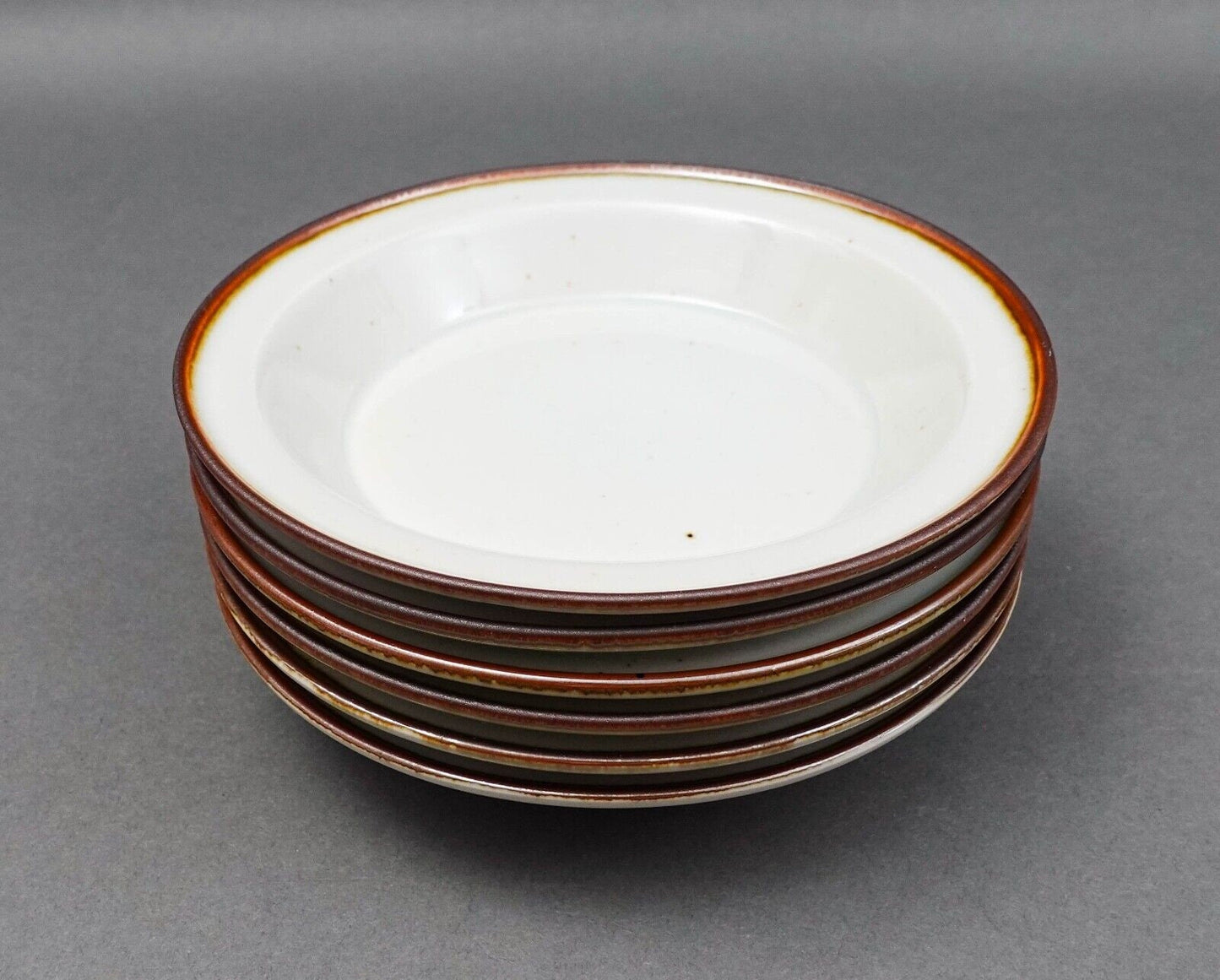 Dansk Denmark Niels Refsgaard Brown Mist 6.25" Fruit Dessert Sauce Bowl Set Of 6