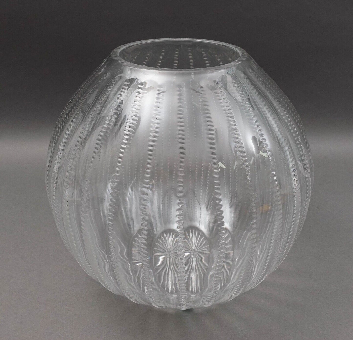 William Yeoward "Inez" For Tiffany & Co. Large Spherical Crystal Vase 11"