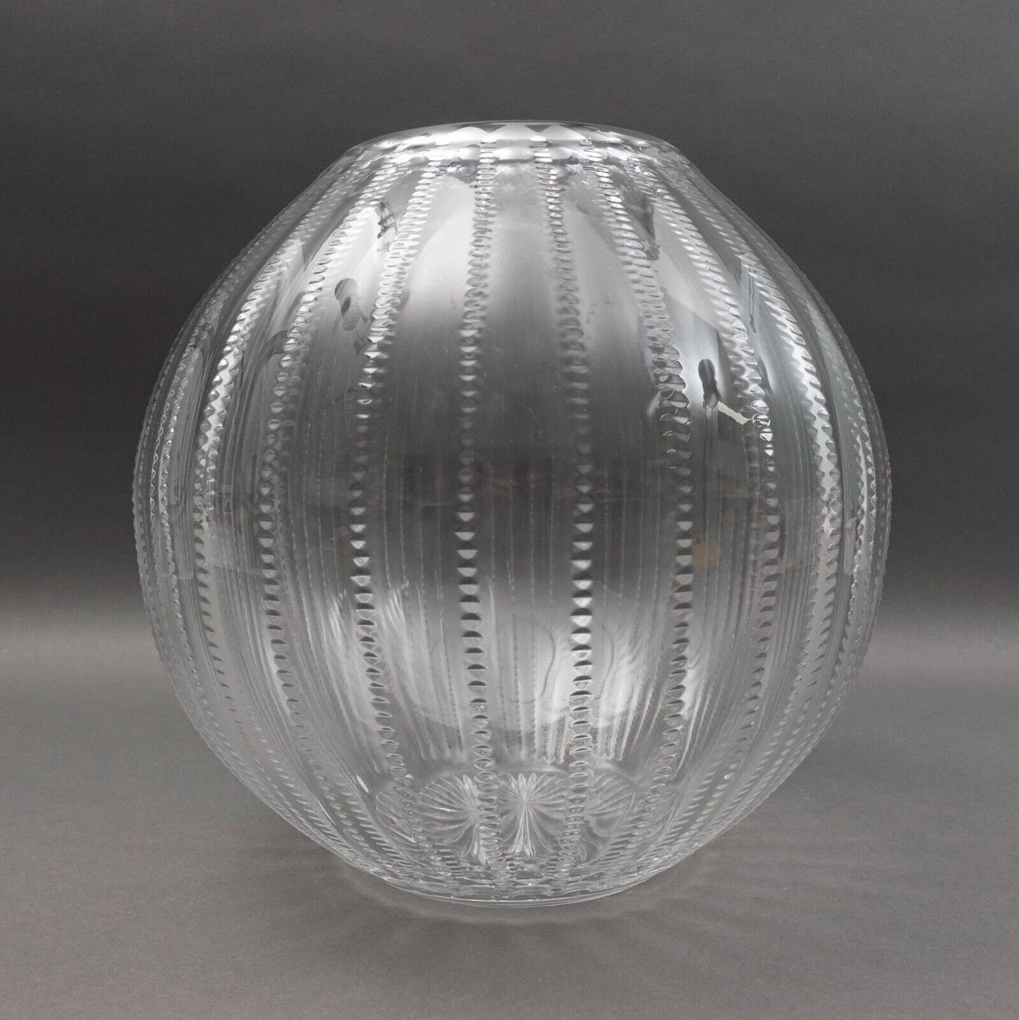 William Yeoward "Inez" For Tiffany & Co. Large Spherical Crystal Vase 11"