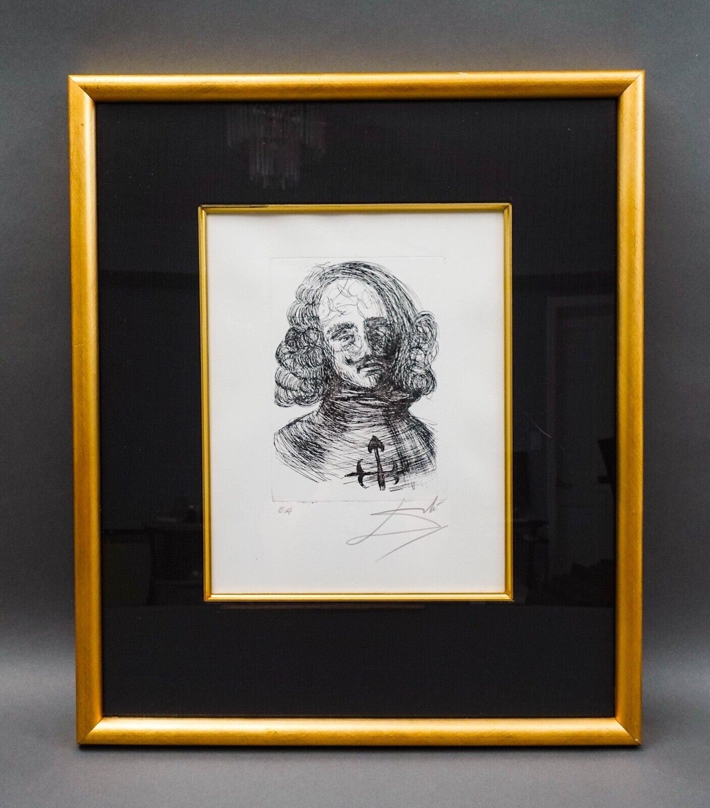 Salvador Dali Signed Velazquez Etching Immortals Of Art Artist Edition EA