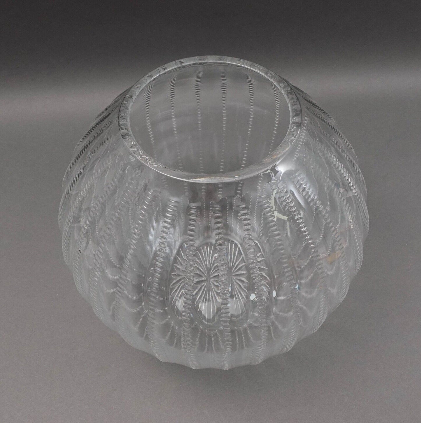 William Yeoward "Inez" For Tiffany & Co. Large Spherical Crystal Vase 11"