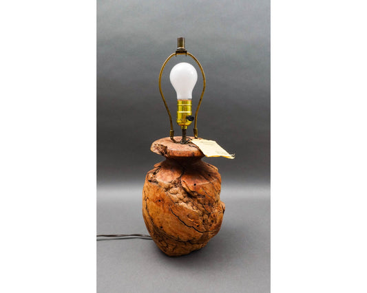 Manzanita Designs California Vintage Free Form Burl Root Wood Table Lamp