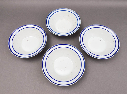 Dansk Blue Mist Rimmed 6 1/4" Fruit Berry Dessert Sauce Bowl Set Of 4