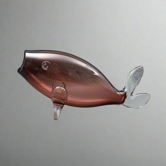 Blenko USA Winslow Anderson MCM Hand Blown Art Glass Fish Sculpture 16 1/2"