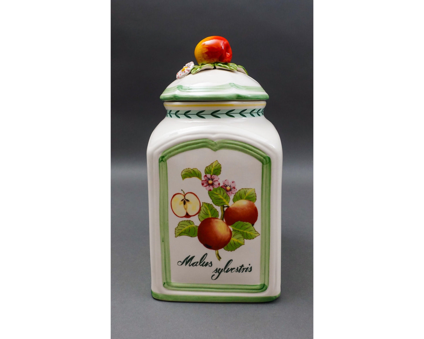 Villeroy & Boch Germany French Garden Charm Malus Sylvestris Lidded Jar Canister