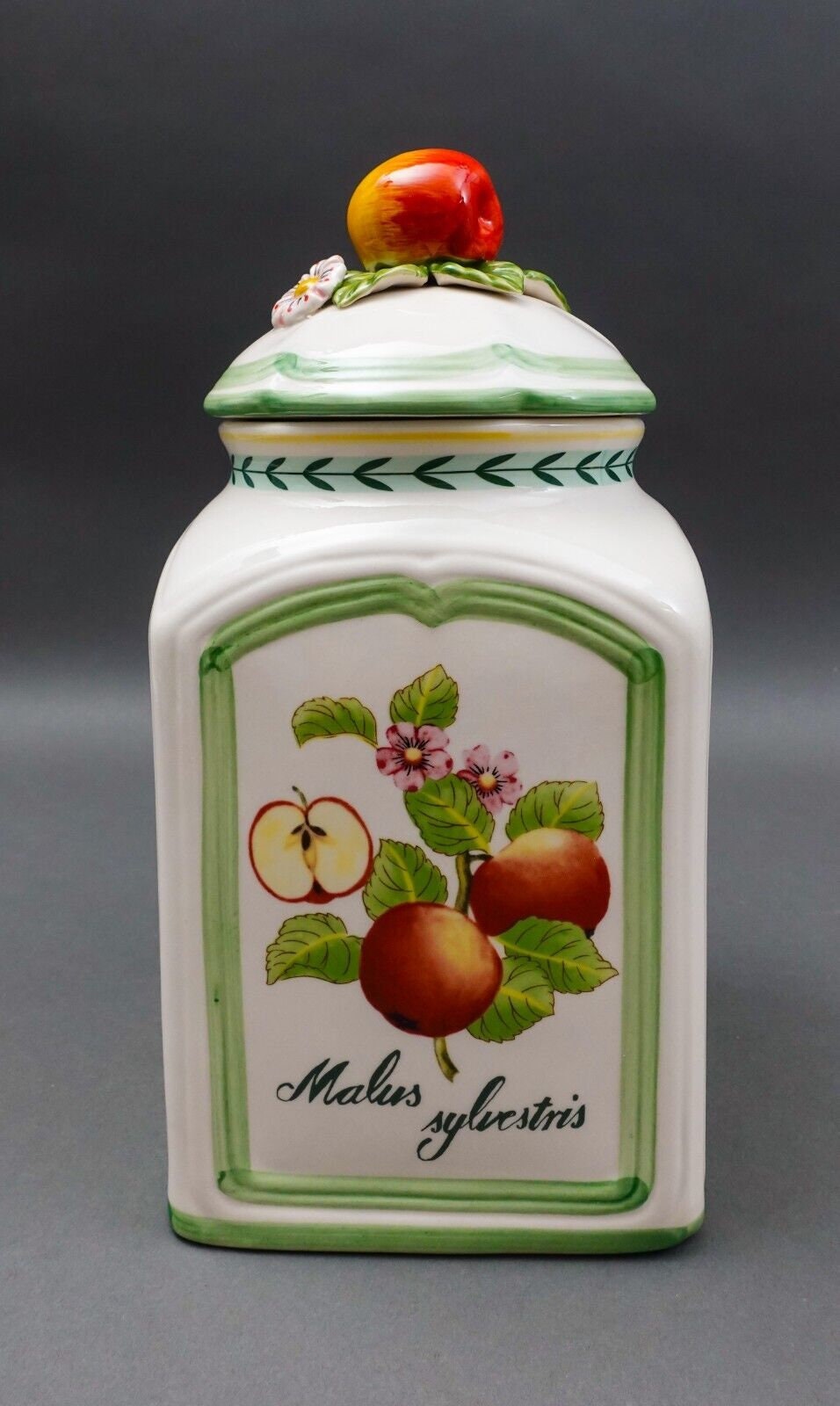 Villeroy & Boch Germany French Garden Charm Malus Sylvestris Lidded Jar Canister
