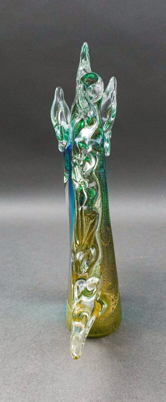 Archimede Seguso Murano Signed Italian Sommerso Glass Unicorn Horse Sculpture