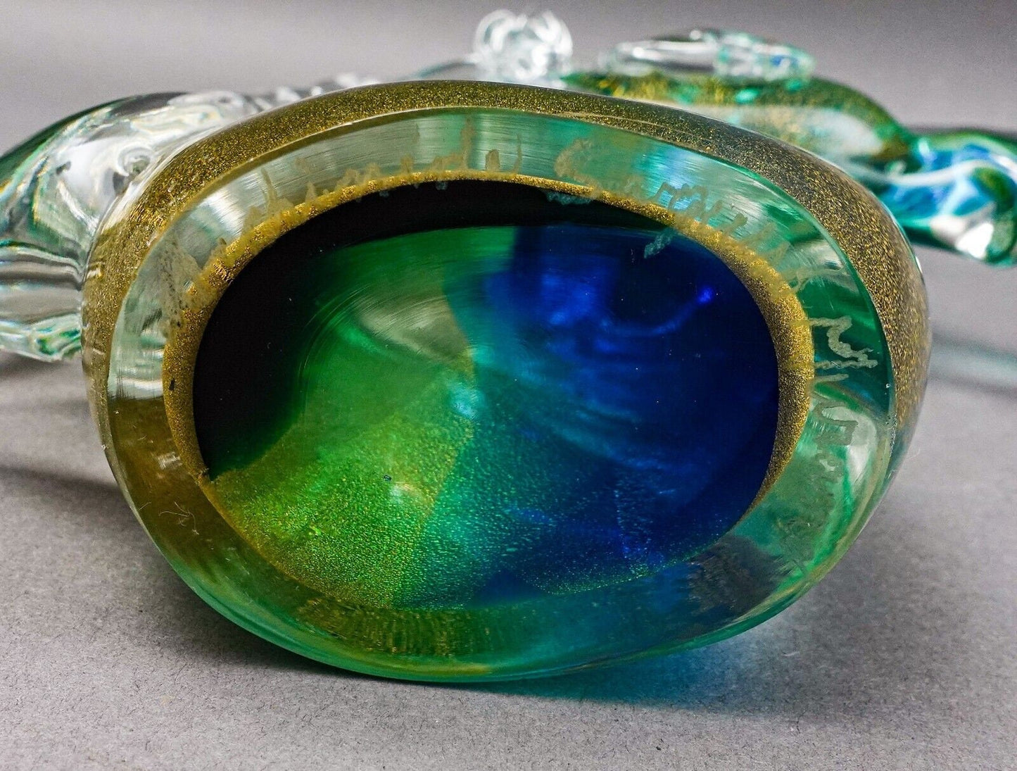 Archimede Seguso Murano Signed Italian Sommerso Glass Unicorn Horse Sculpture