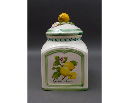 Villeroy & Boch Germany French Garden Charm Citrus Limon Lidded Jar Canister