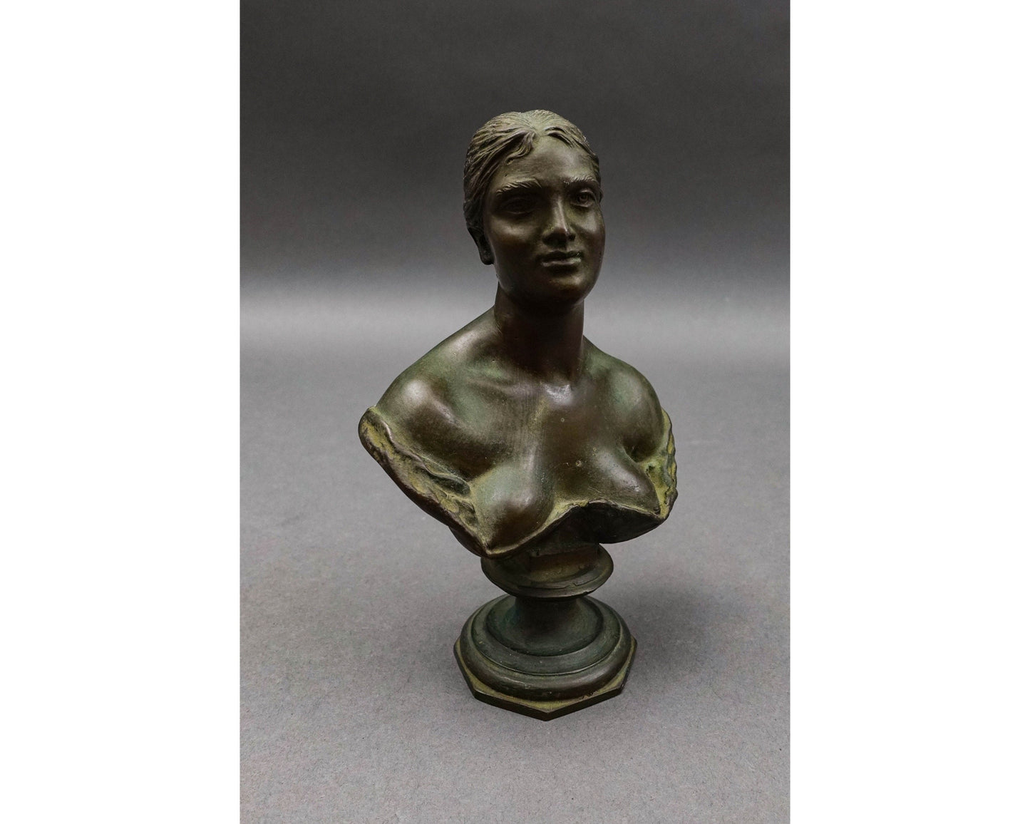 Vincenzo Gemito Naples Italy Antique Busto Di Donna Bronze Woman Bust Sculpture