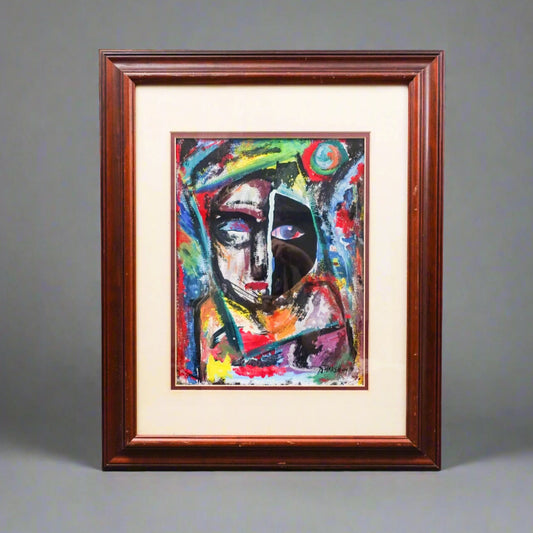 David Clyde Driskell (American, 1931-2020) Signed Oil On Paper Painting 1999
