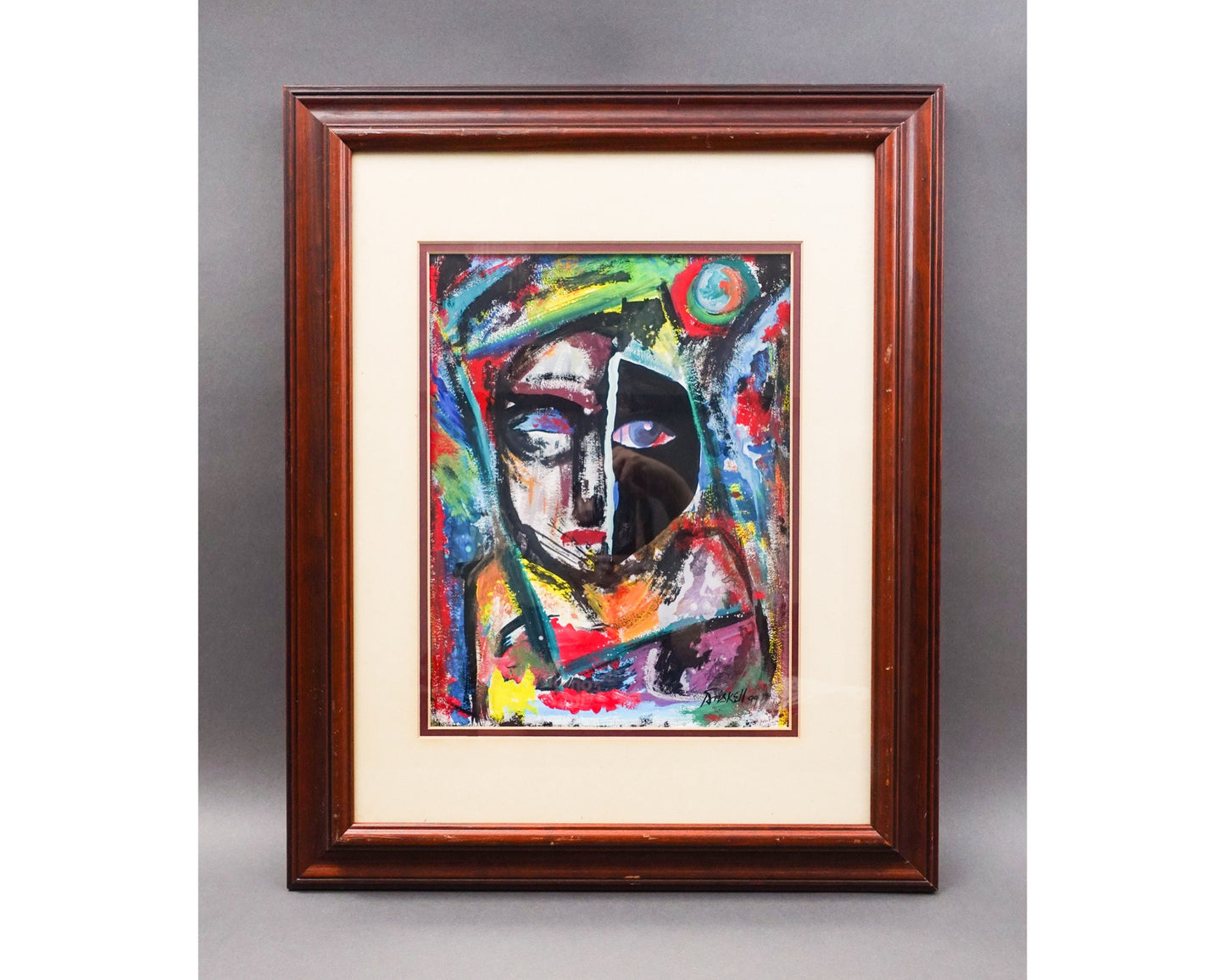 David Clyde Driskell (American, 1931-2020) Signed Oil On Paper Painting 1999