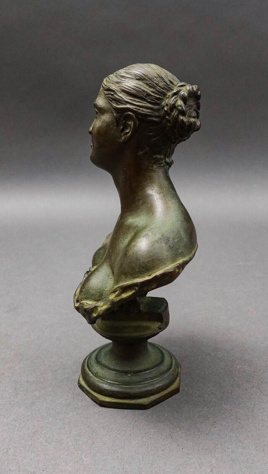 Vincenzo Gemito Naples Italy Antique Busto Di Donna Bronze Woman Bust Sculpture