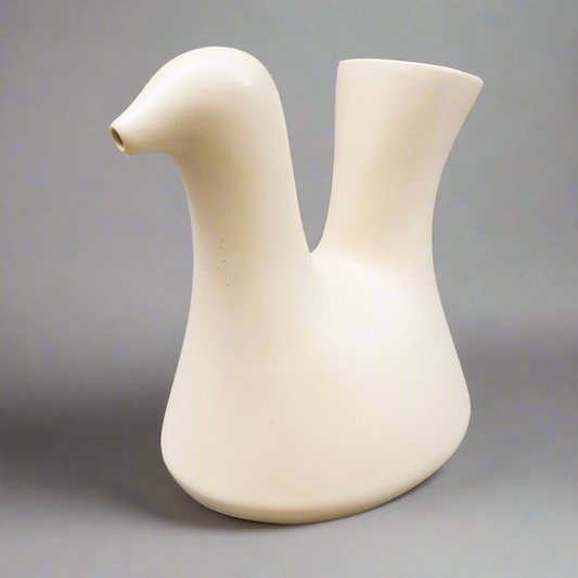 Josephine Baker Jean Varoqueaux Vintage White Ceramic Art Pottery Pitcher