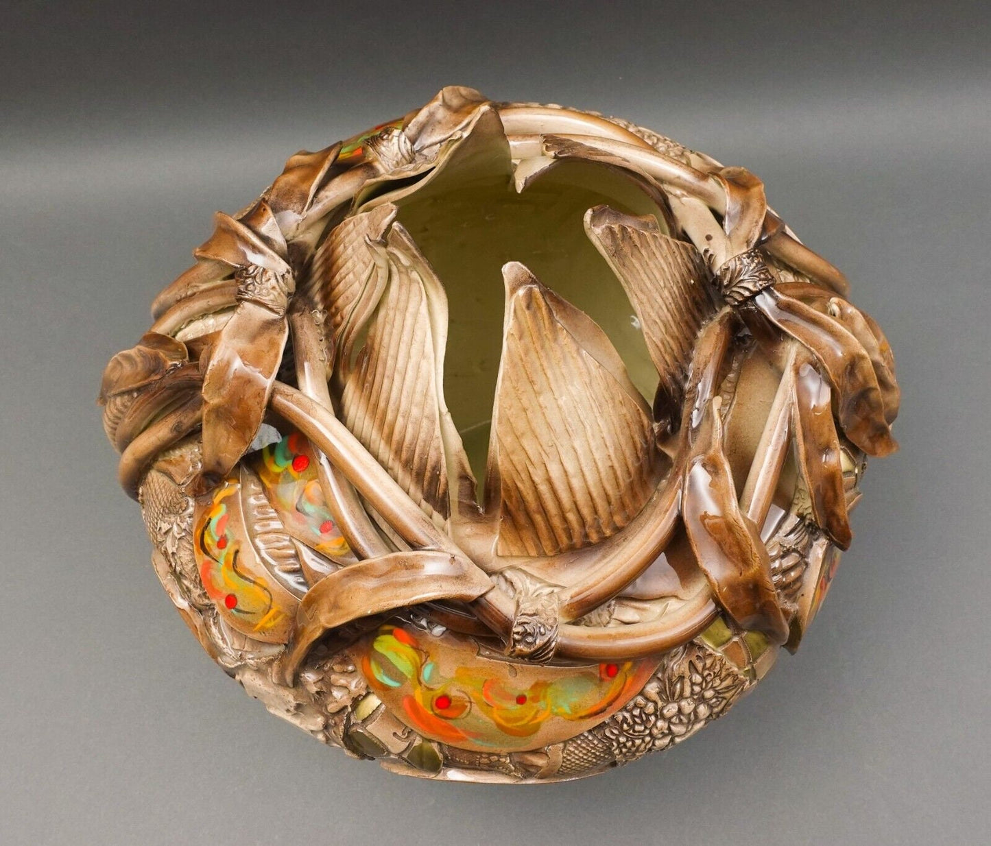 Gail Markiewicz 2007 Signed Monumental Sculptural Ceramic Pottery Vessel Vase