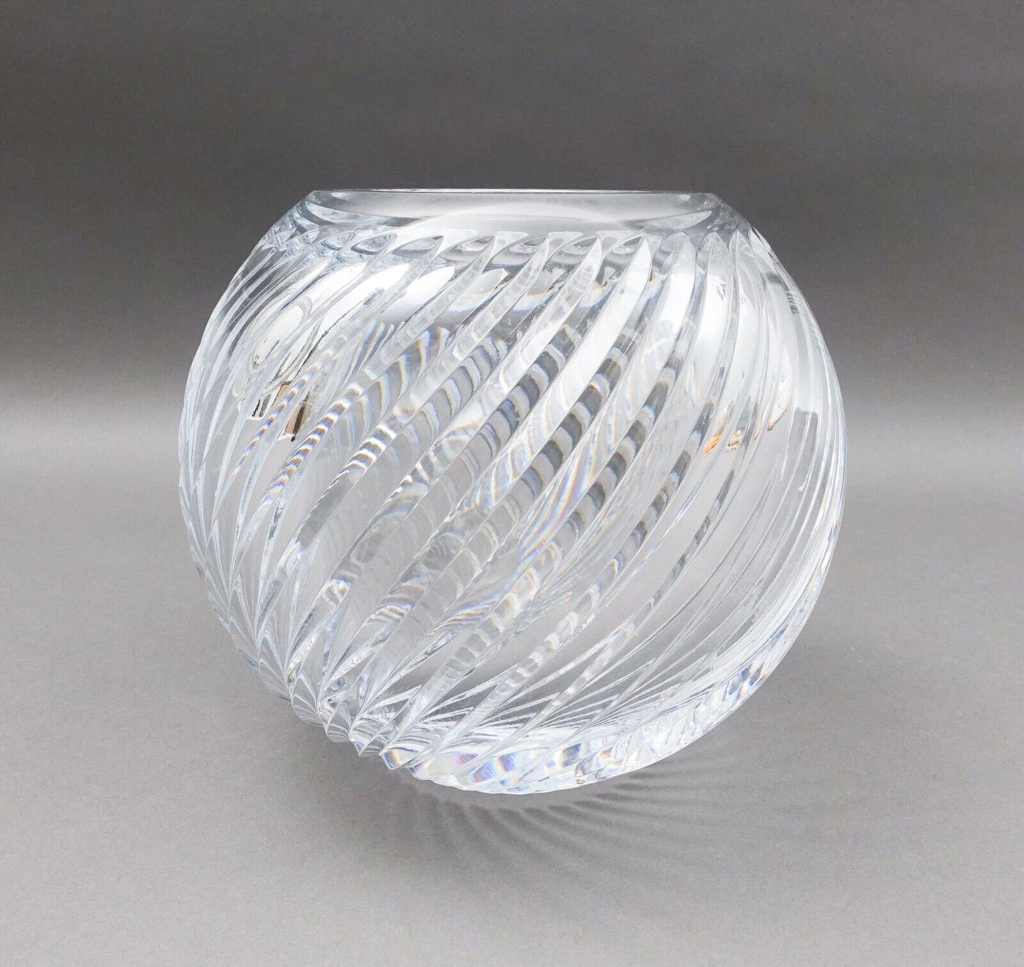 Faberge Atelier Crystal Collection Winter Palace Rose Bowl Vase (Read)
