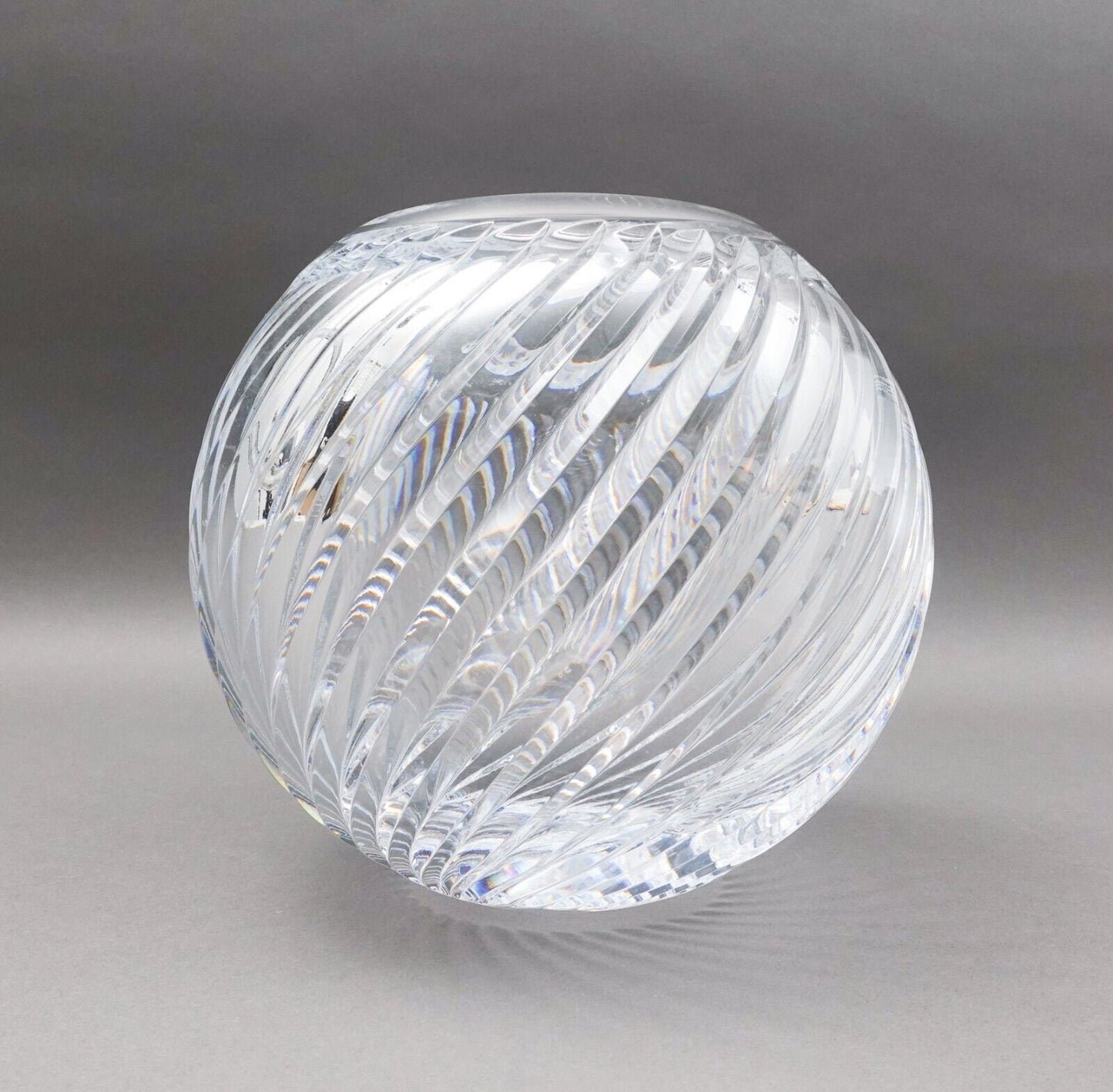 Faberge Atelier Crystal Collection Winter Palace Rose Bowl Vase (Read)