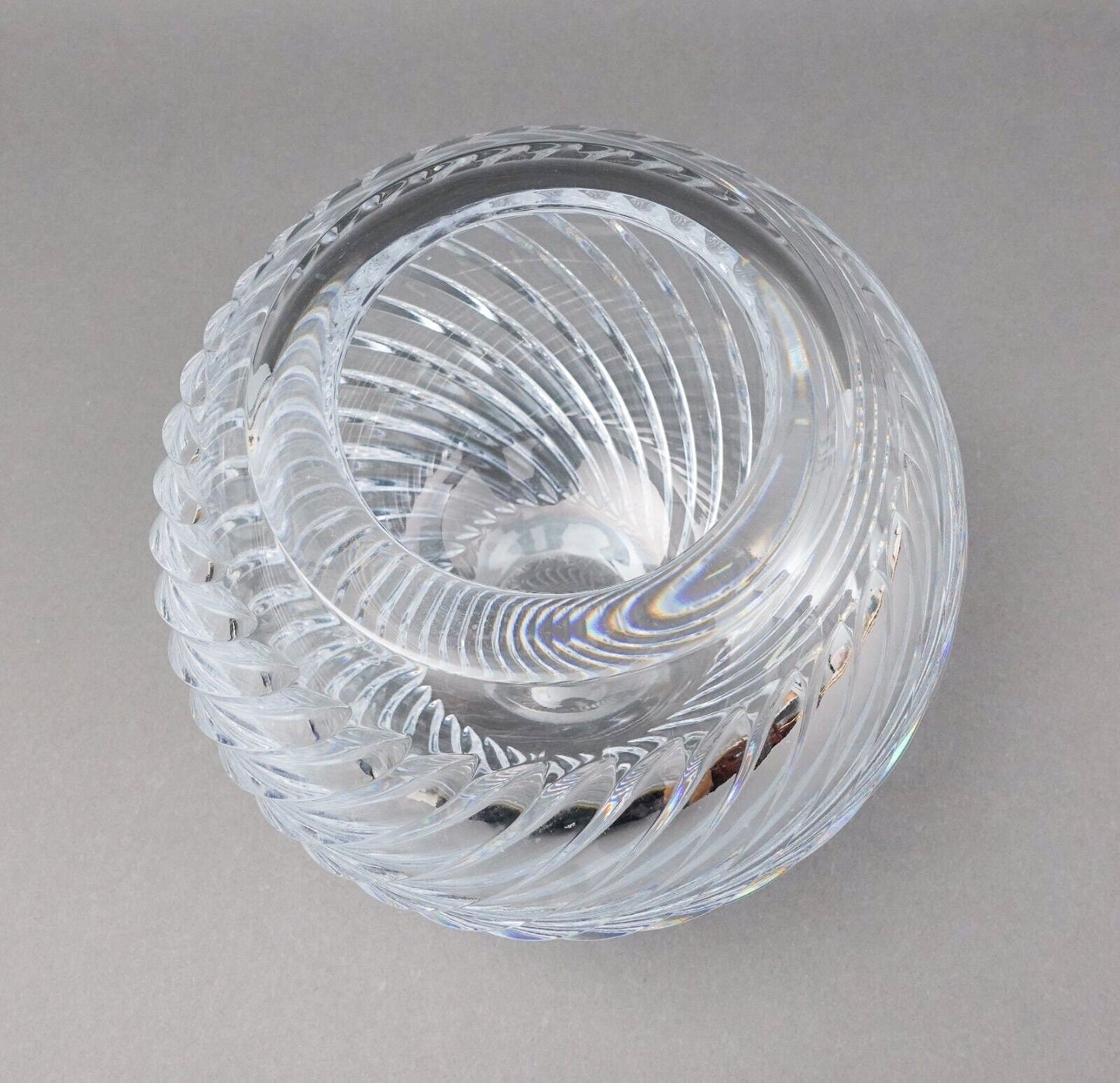 Faberge Atelier Crystal Collection Winter Palace Rose Bowl Vase (Read)