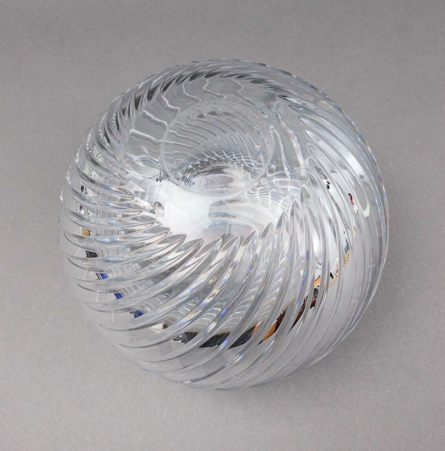 Faberge Atelier Crystal Collection Winter Palace Rose Bowl Vase (Read)