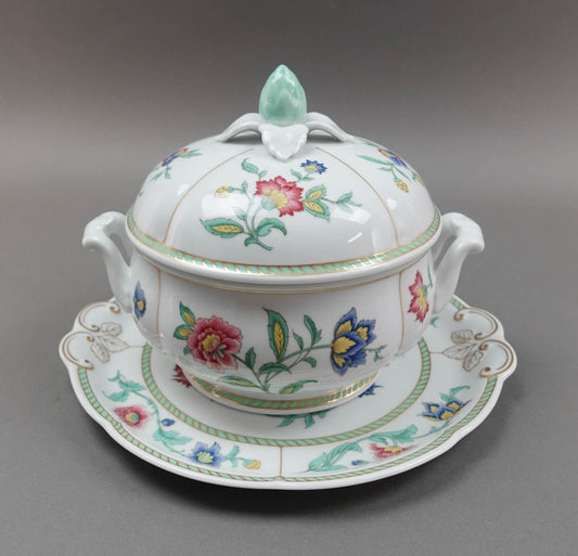 Villeroy & Boch Indian Summer Round Covered Vegetable Bowl And Server Plate Set