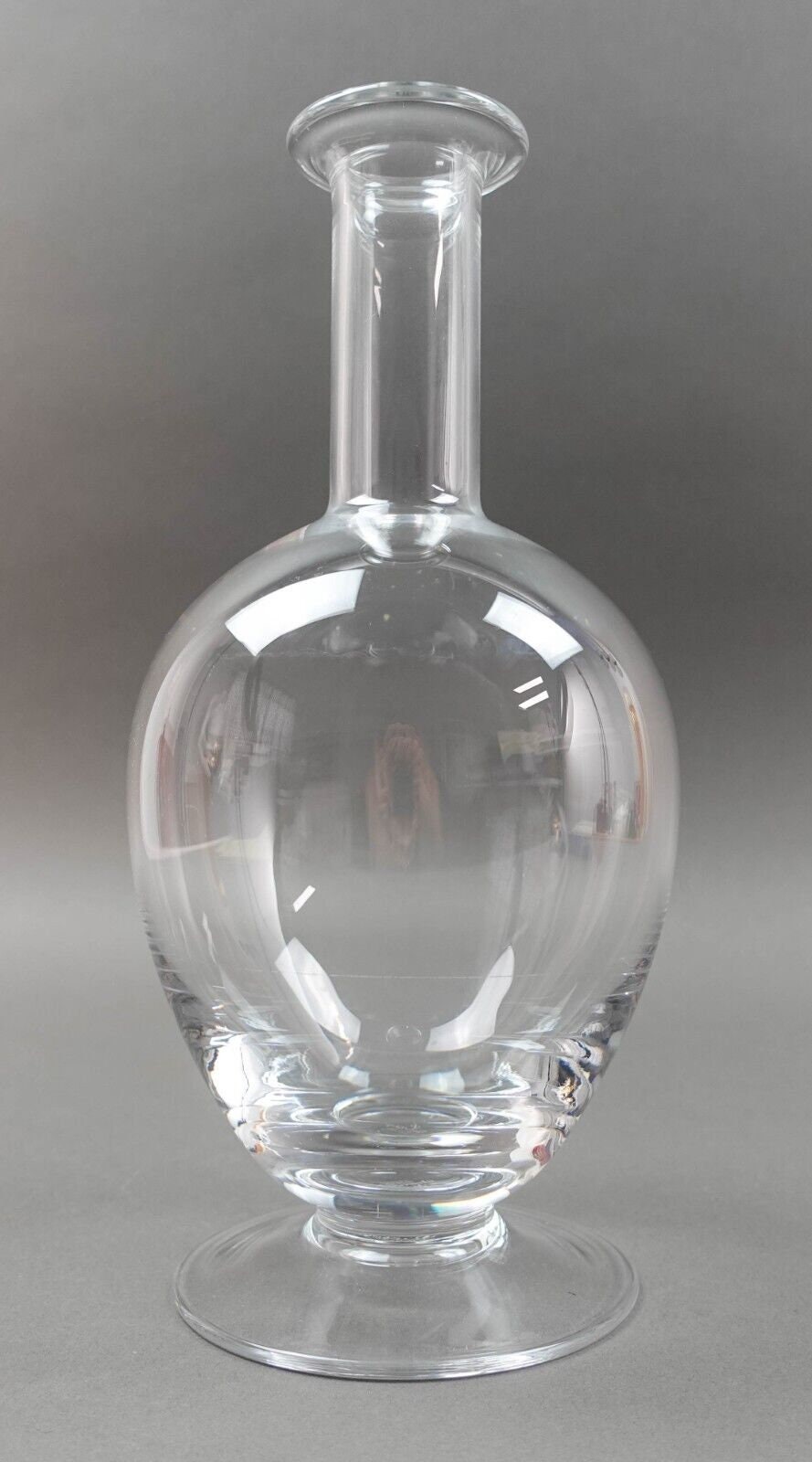 Faberge Crystal France Franklin Mint 1988 Snow Doves Wine Decanter (No Stopper)