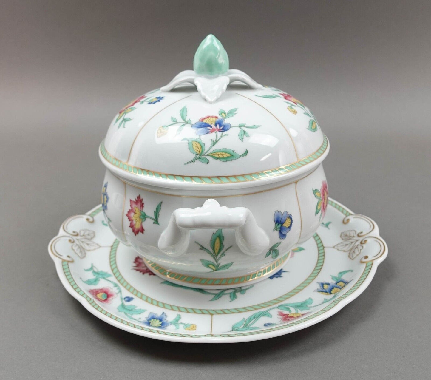 Villeroy & Boch Indian Summer Round Covered Vegetable Bowl And Server Plate Set