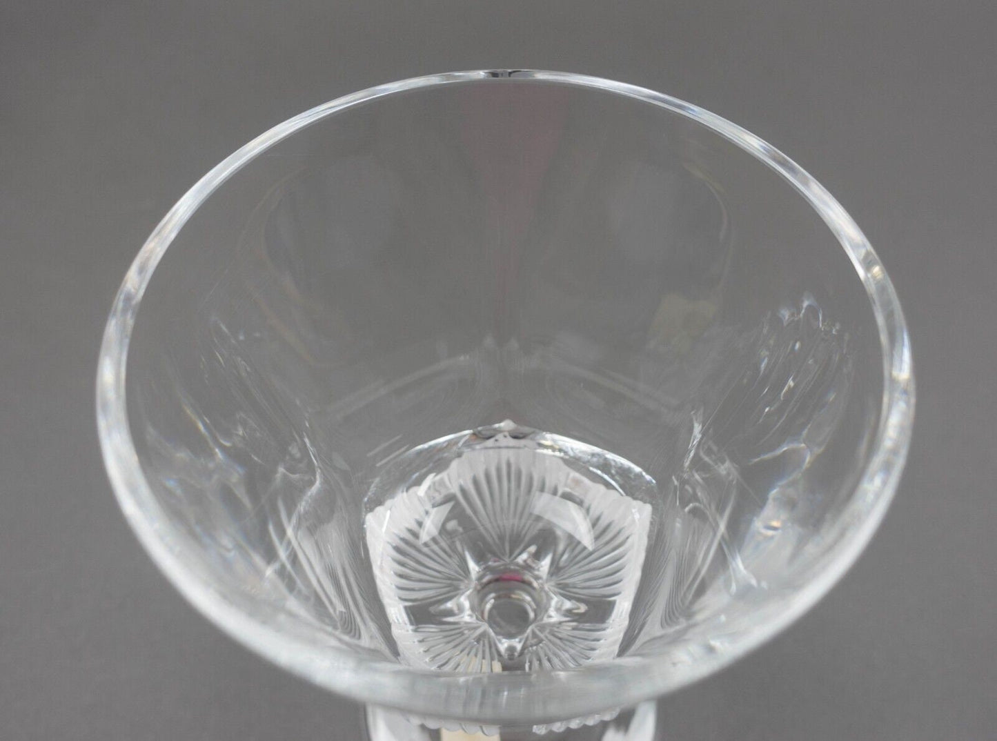 Lalique France Crystal Clear & Frosted Pedestal Compote Goblet Bowl Vase 7 3/4"