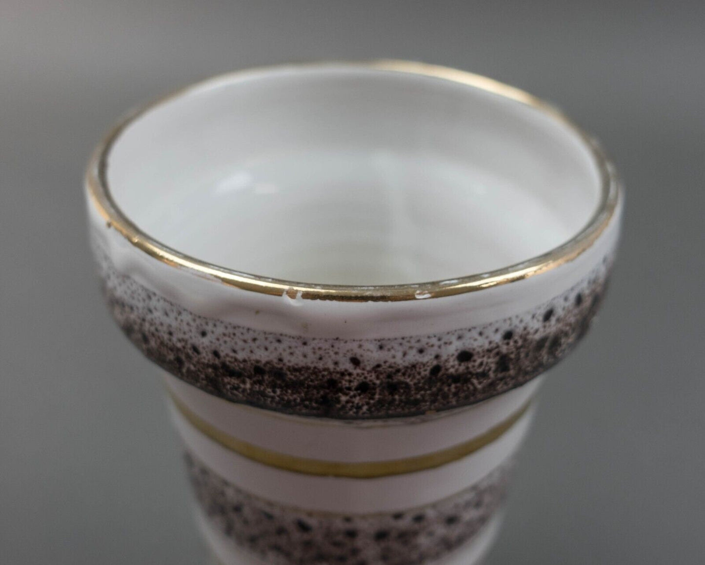 Bitossi Goodfriends Aldo Londi Italian Seta Gold Art Pottery Vase Mid Century