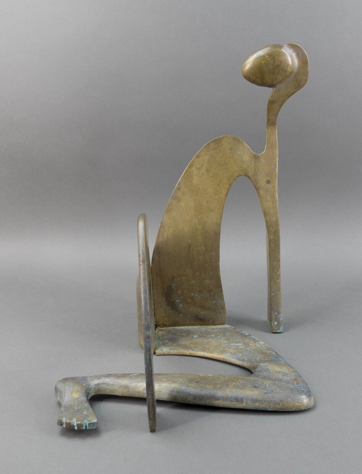 Arleen Eichengreen & Nancy Gensburg Signed Abstract Reclining Figure Sculpture