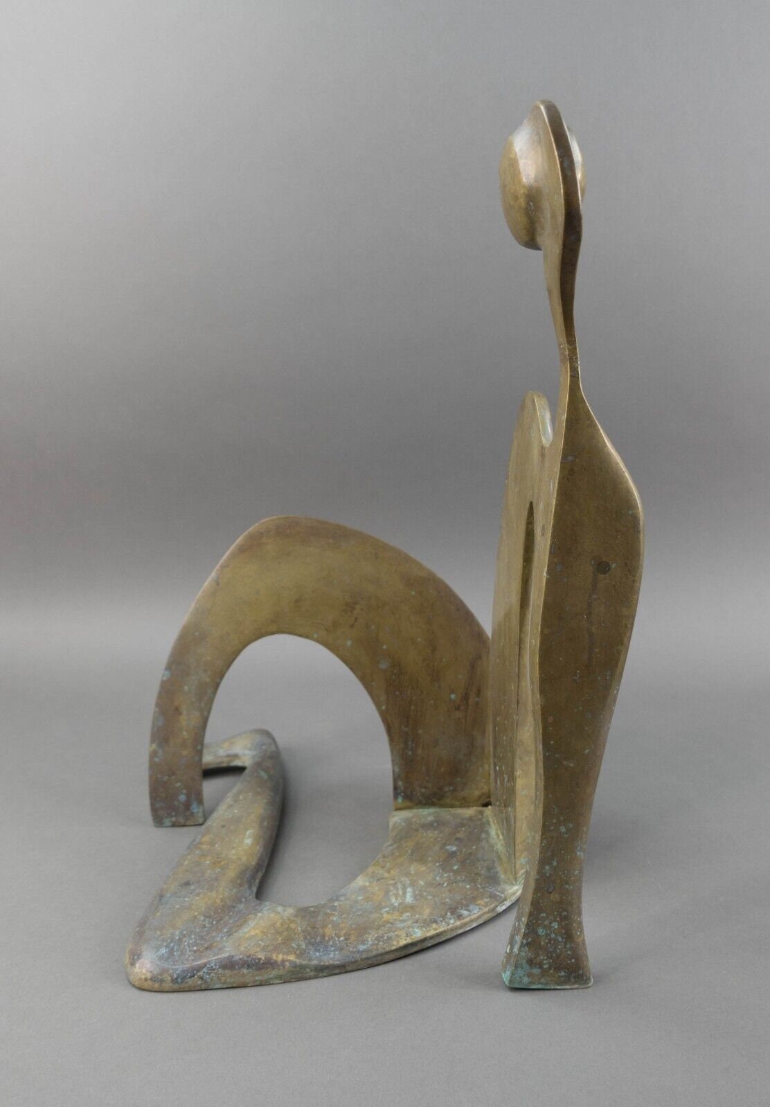 Arleen Eichengreen & Nancy Gensburg Signed Abstract Reclining Figure Sculpture