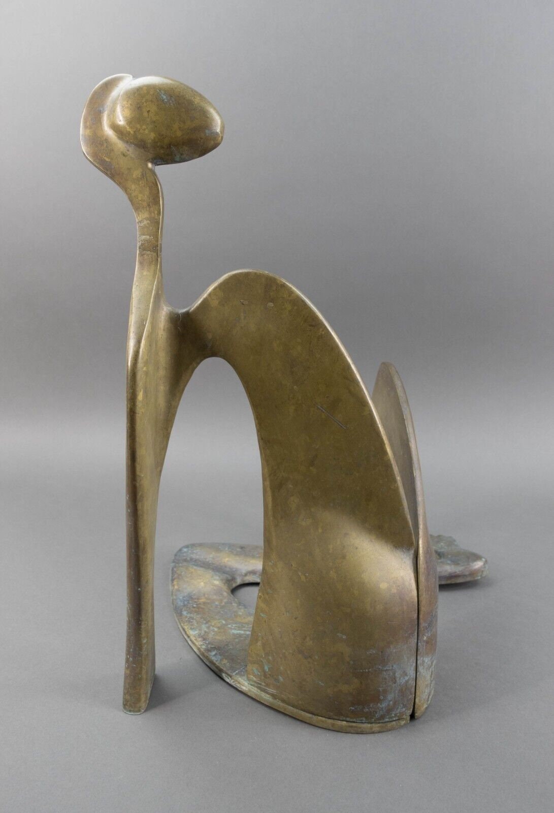 Arleen Eichengreen & Nancy Gensburg Signed Abstract Reclining Figure Sculpture