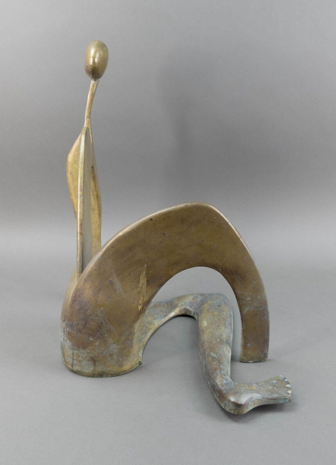 Arleen Eichengreen & Nancy Gensburg Signed Abstract Reclining Figure Sculpture