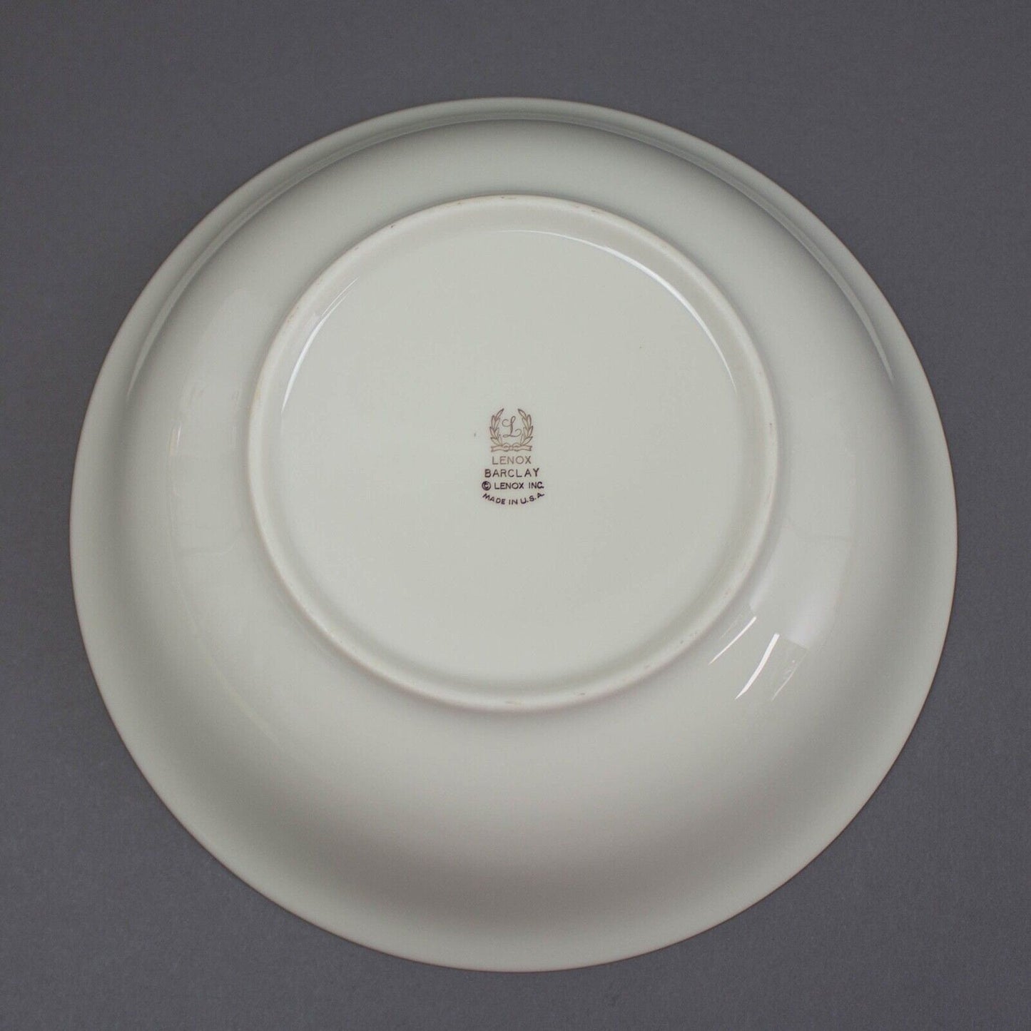 Lenox Barclay Round Vegetable Serving Bowl Cobalt Blue & Gold Floral Trim