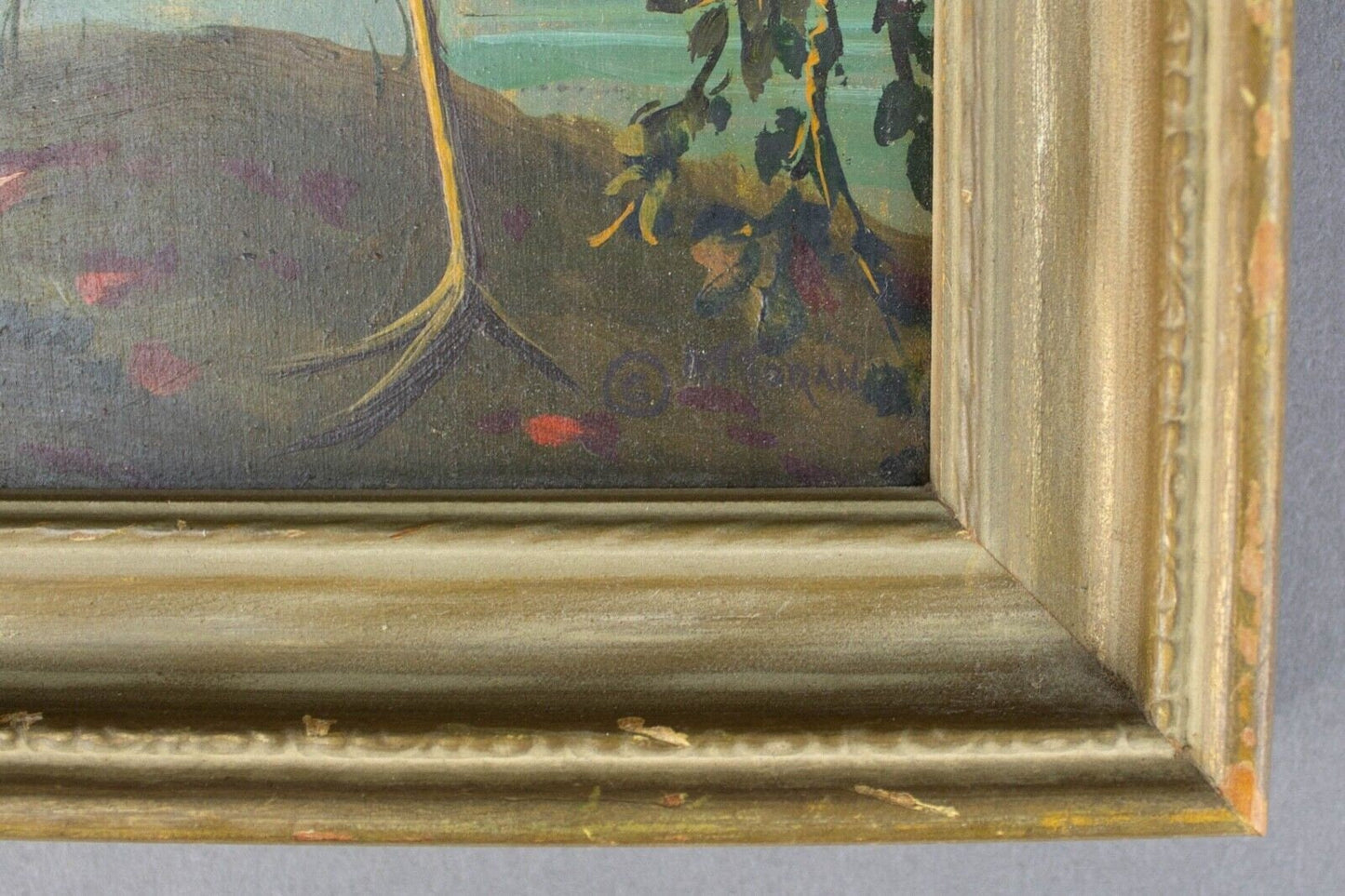 Alfonso T. Toran (American, 1896-1965) Signed Oil On Board Herons