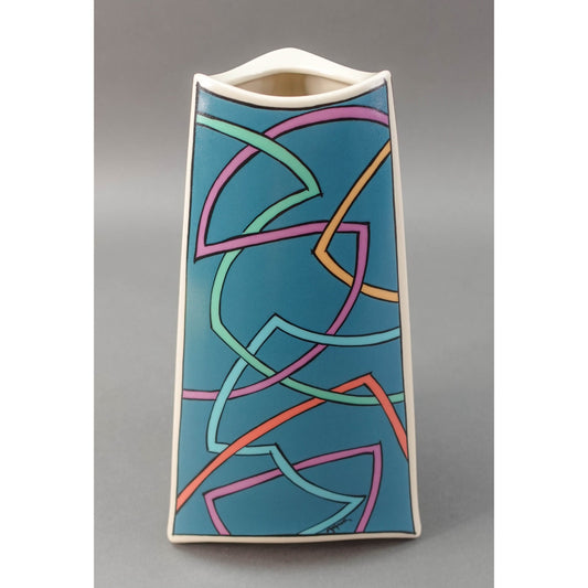 Rosenthal Studio Line Germany Dorothy Hafner Flash Triangular Vase 9 1/4"
