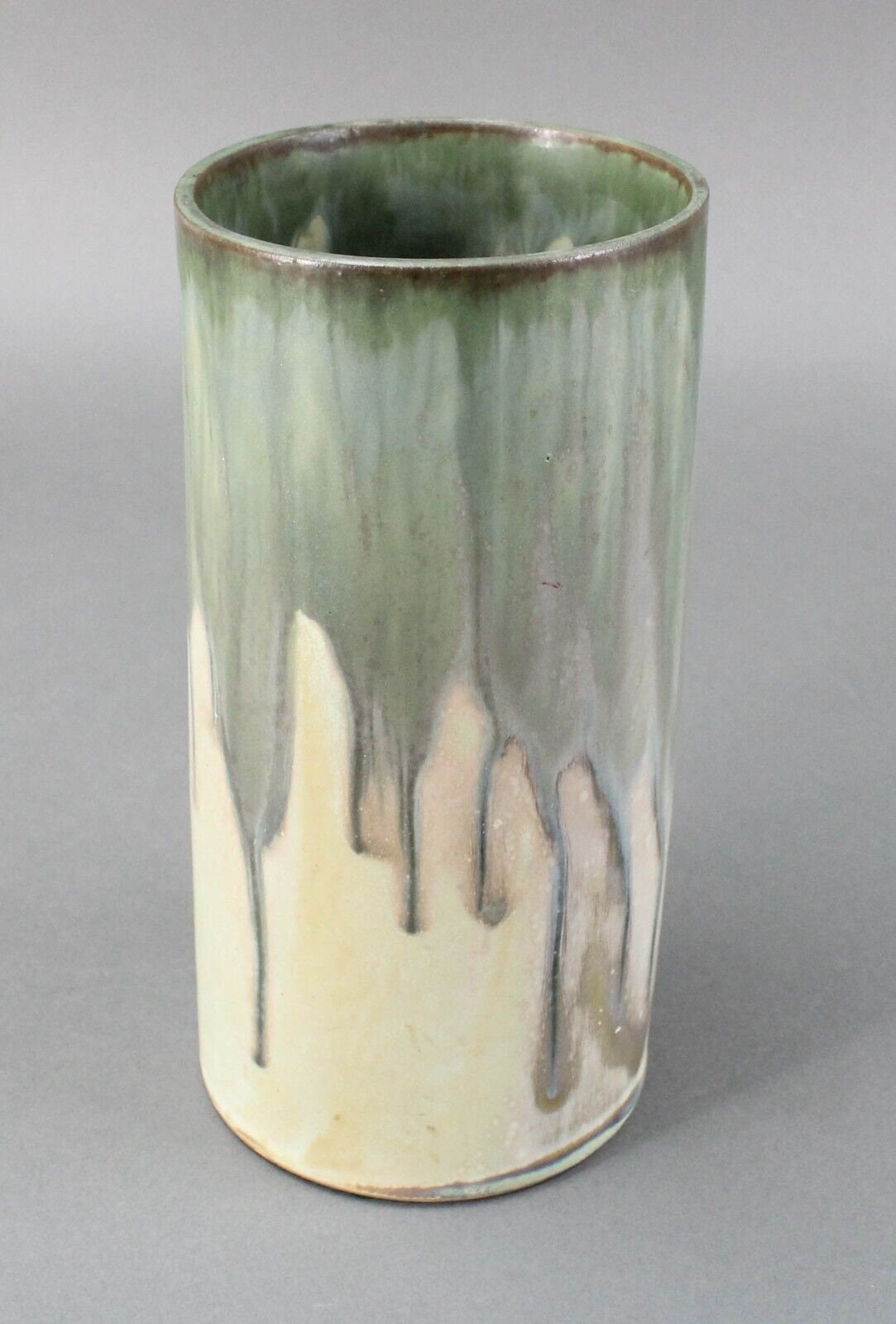 Denbac Signed Superb French Art Nouveau Crystalline Glaze Art Pottery Vase