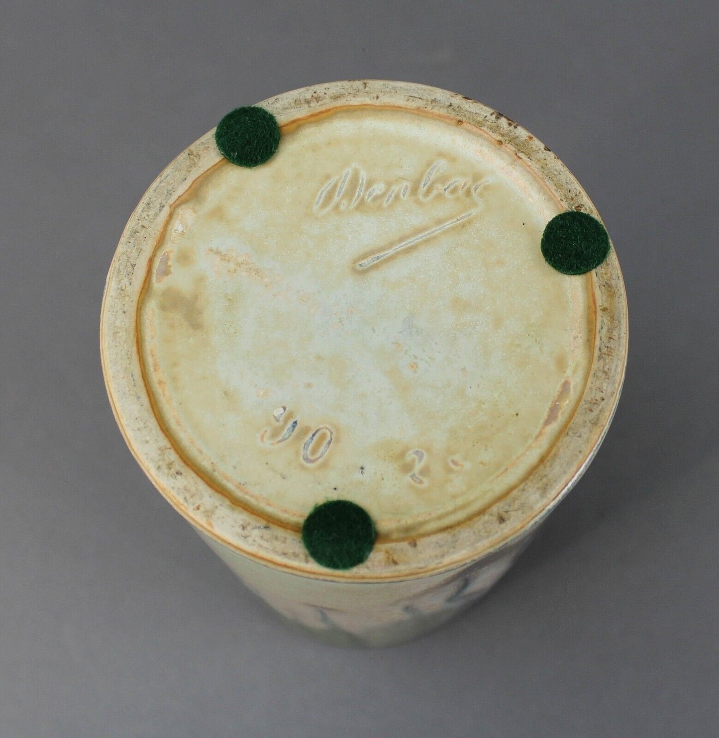 Denbac Signed Superb French Art Nouveau Crystalline Glaze Art Pottery Vase
