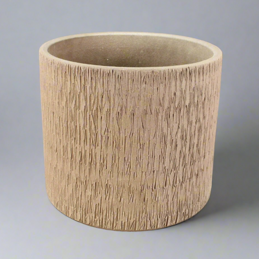 Gainey AC-10 Nuts & Bolts Sgraffito Architectural Pottery Planter Mid Century