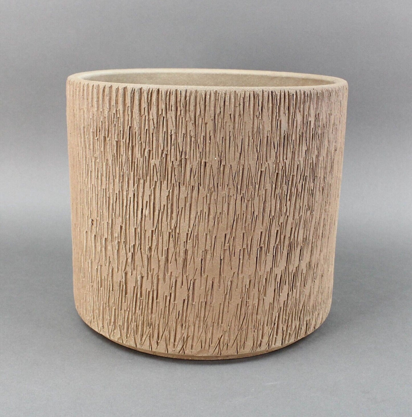 Gainey AC-10 Nuts & Bolts Sgraffito Architectural Pottery Planter Mid Century