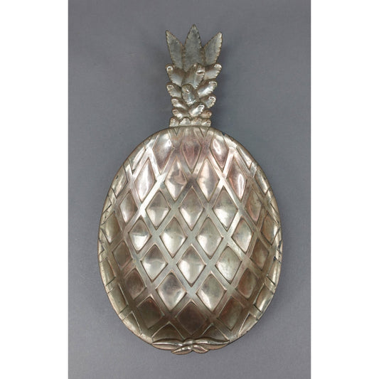 Eleanor Claire Vintage Silver Plate Pineapple Large Tray Dish 15 1/2"