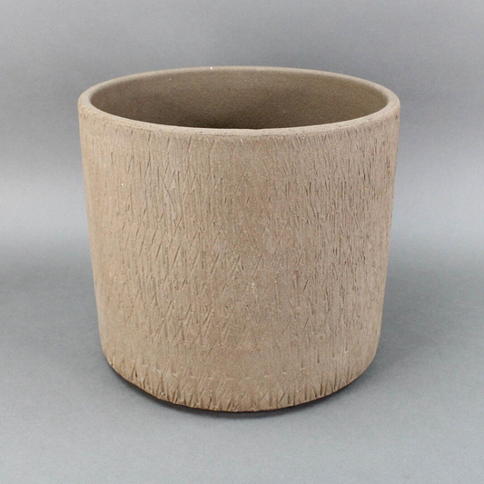 Gainey AC-10 Nuts & Bolts Sgraffito Architectural Pottery Planter Mid Century