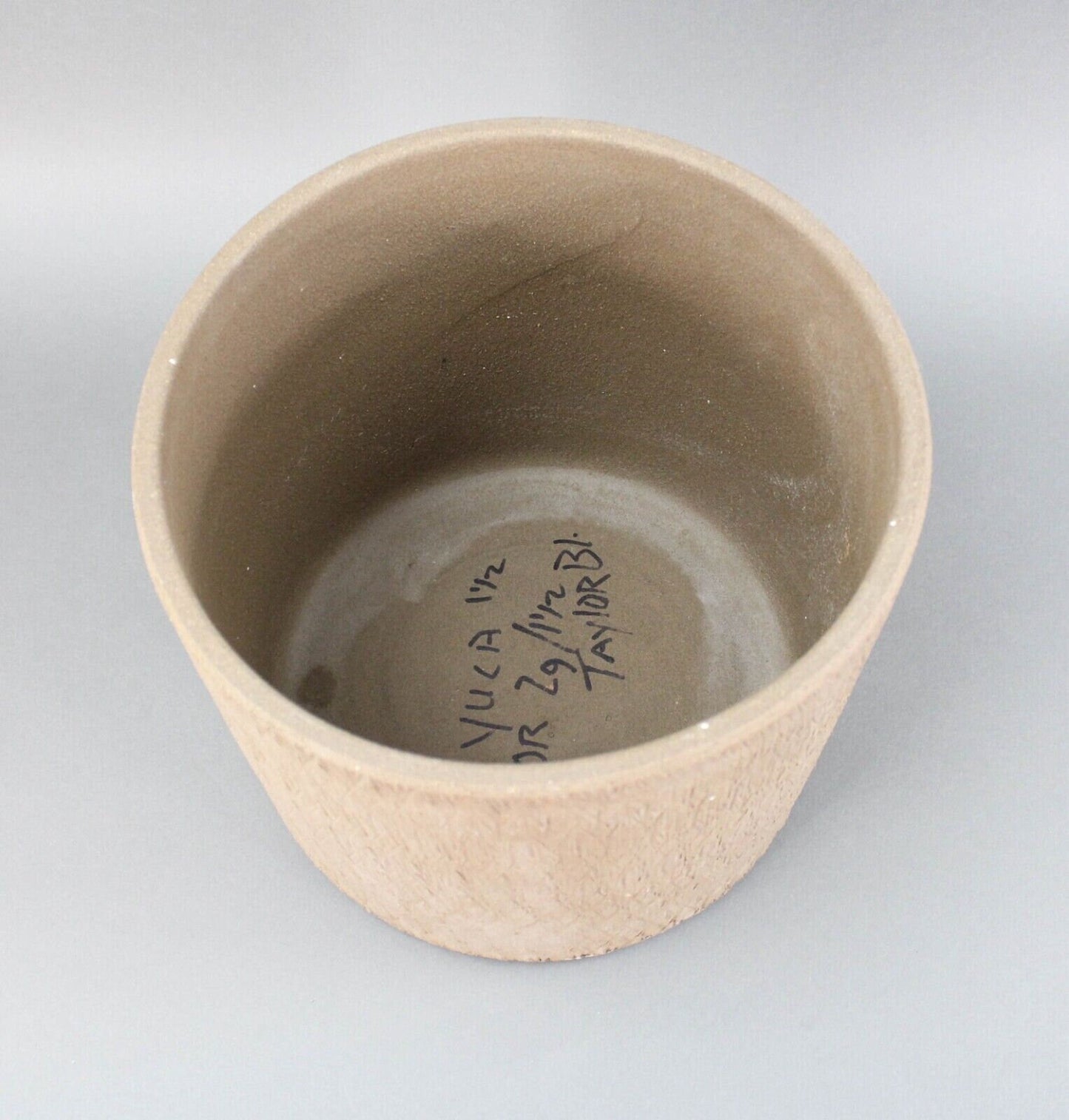 Gainey AC-10 Nuts & Bolts Sgraffito Architectural Pottery Planter Mid Century