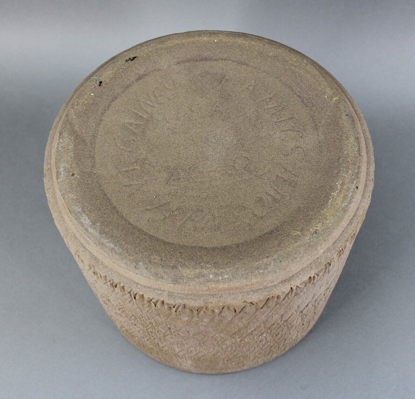 Gainey AC-10 Nuts & Bolts Sgraffito Architectural Pottery Planter Mid Century