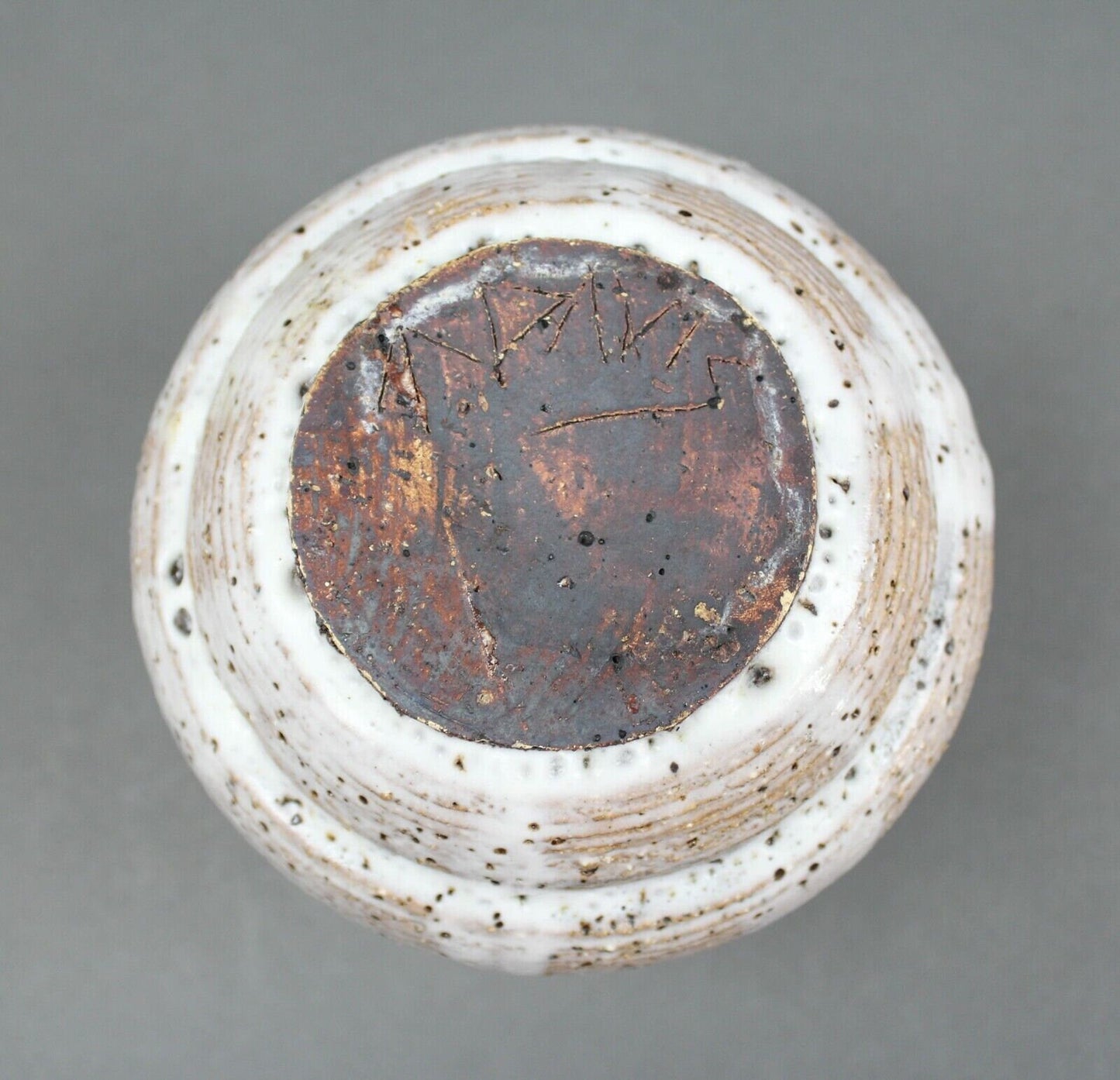 Davis Signed Studio Art Pottery Vase Vessel Wheel Thrown Mid Century Modern