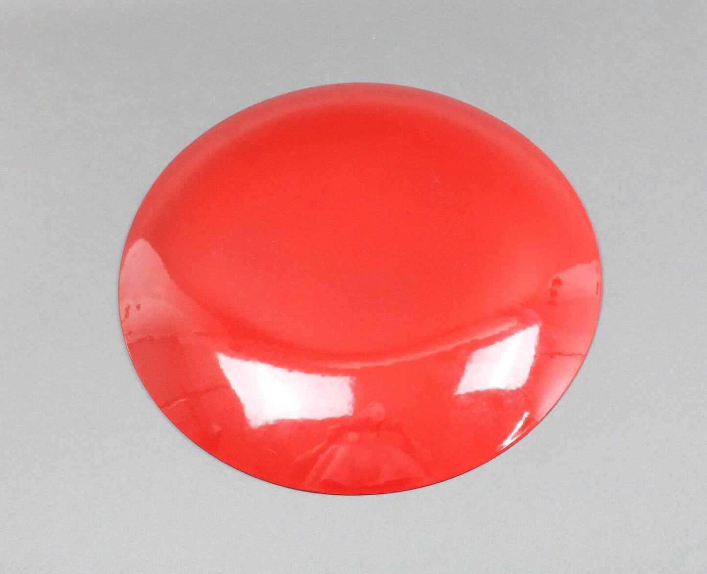 Cathrinholm Norway Red Enamel Lotus 12" Plate Platter Mid Century Modern Rare