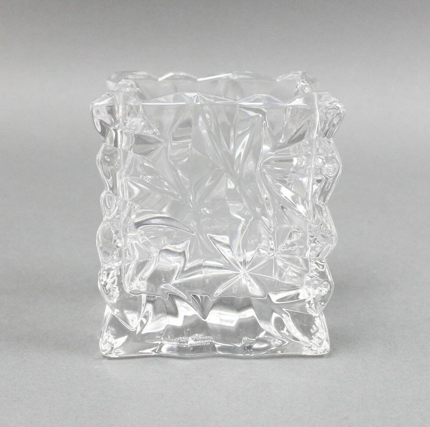 Rosenthal Studio Line Germany Crystal Crinkled Bag Small Vase 3 1/2" Tall