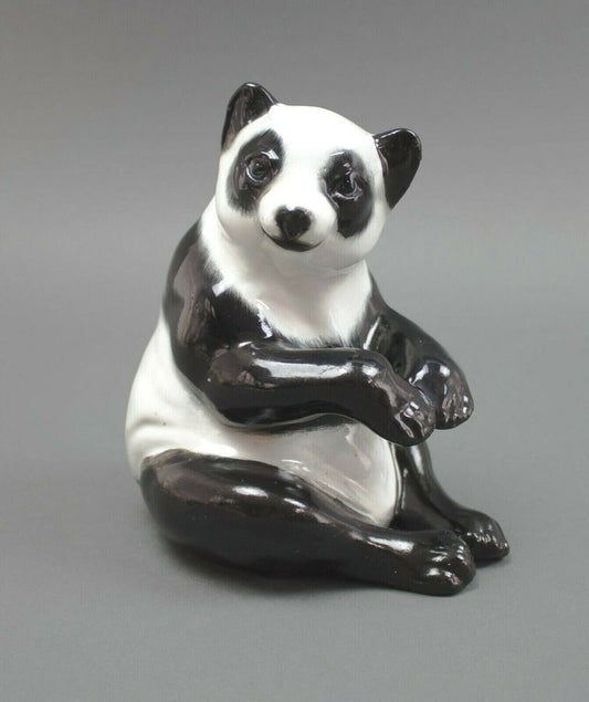 Ronzan Italian Ceramic Panda Bear Hand Painted Figurine Made In Italy 1471/3
