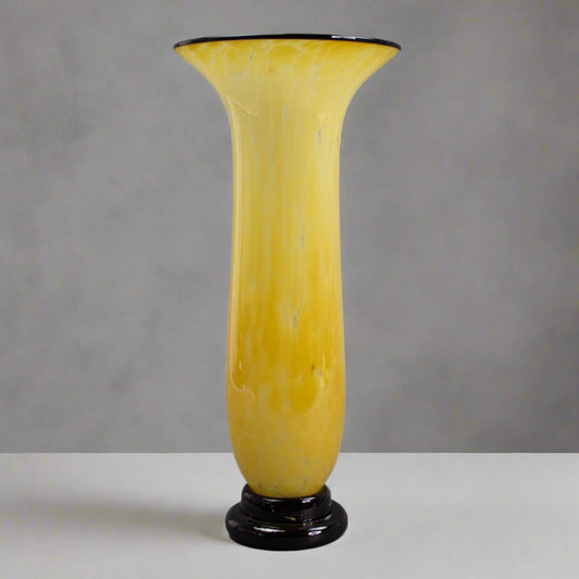 Odell 99 Signed Hand Blown Studio Art Glass Vase 12 3/8"