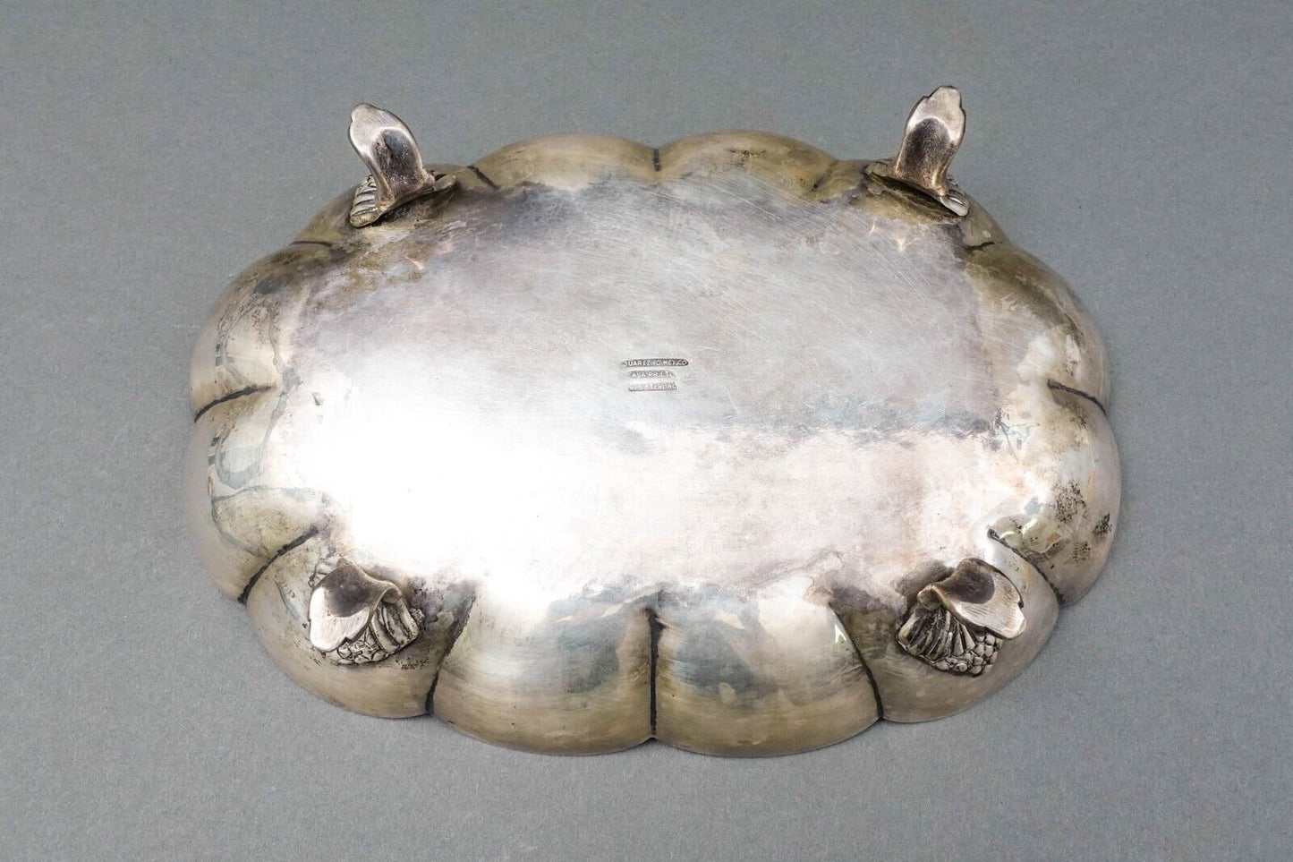 Casa Prieto Mexico .925 Sterling Silver Scalloped Centerpiece Footed Bowl 646 Gr