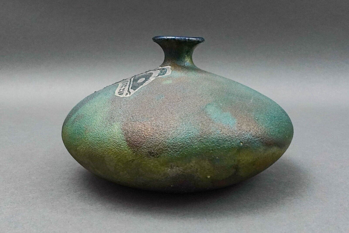 Stephan Roy 1996 Signed Vintage Raku Studio Pottery Vase